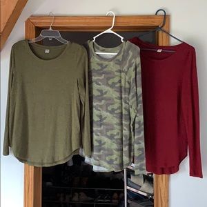 3 Long Sleeve Super Soft Shirts